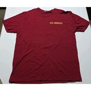 Y2K Los Angeles Next Level Men's T-Shirt SIZE XL Beach Surfer Double Sided